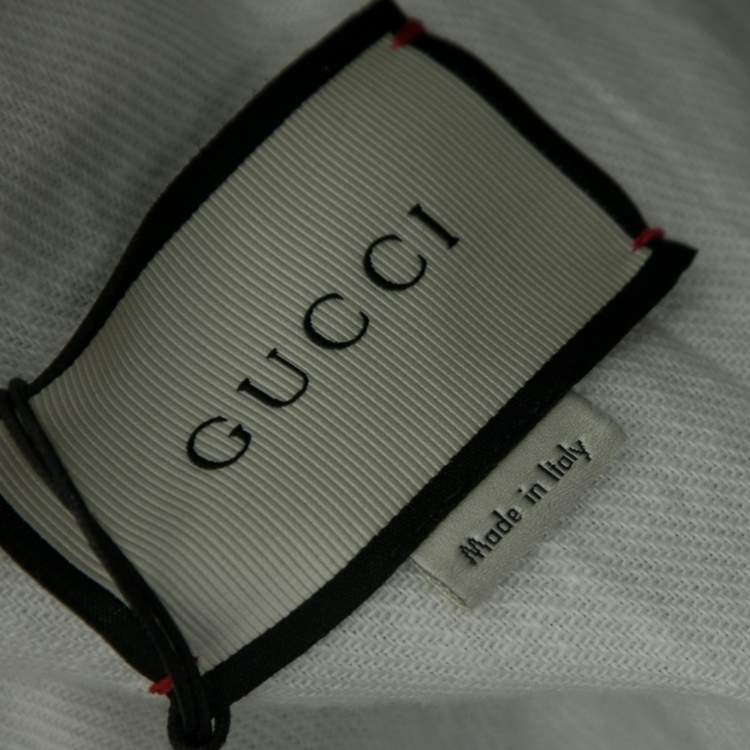Pre Owned Gucci Blue Washed Denim Studded Button Front Jacket S