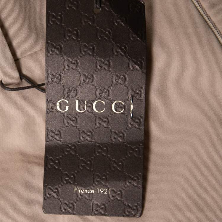 Pre Owned Gucci Beige Cotton Regular Fit Trousers XL Waist 36"