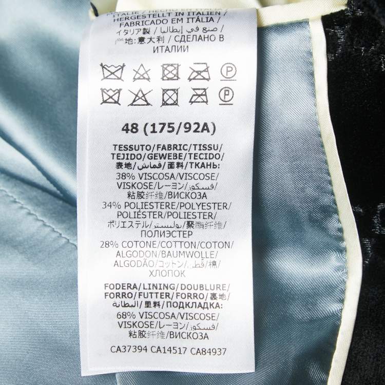 Pre Owned Gucci Black GG Supreme Jacquard Jacket M