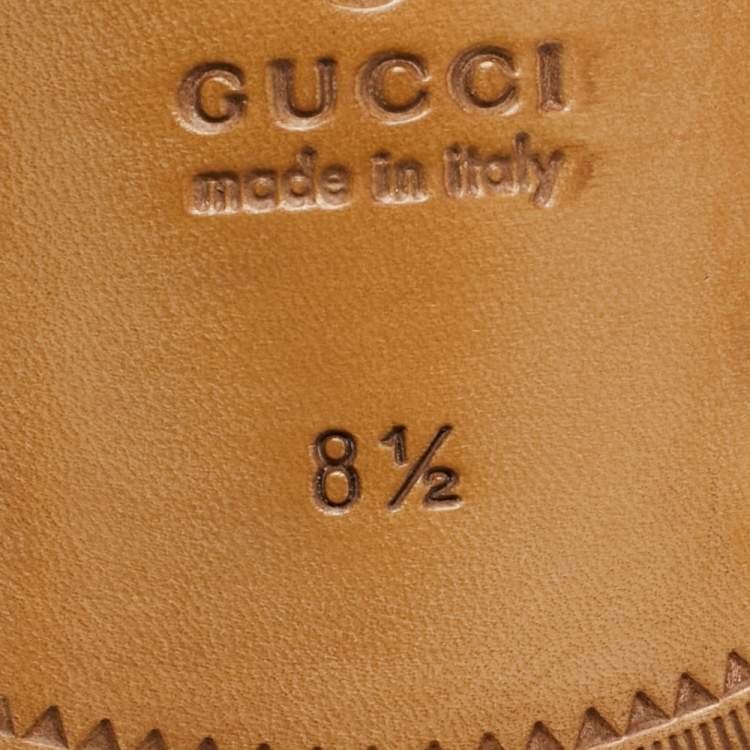 مملوكة مسبقًا Gucci Brown Leather Horsebit Slip On Loafers Size 42.5