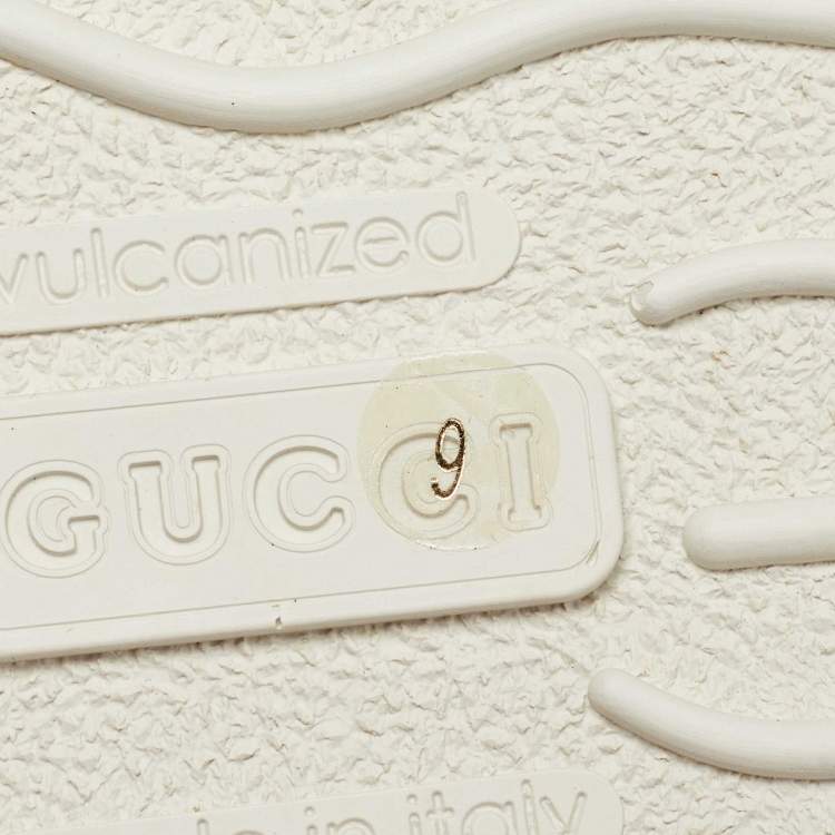 Pre Owned Gucci Beige GG Canvas Horsebit Web Driver Loafers Size 43