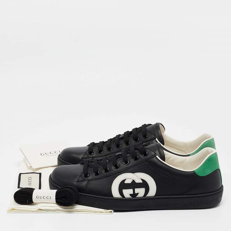 مملوكة مسبقًا Gucci Tricolor Leather Ace Low Top Sneakers Size 41