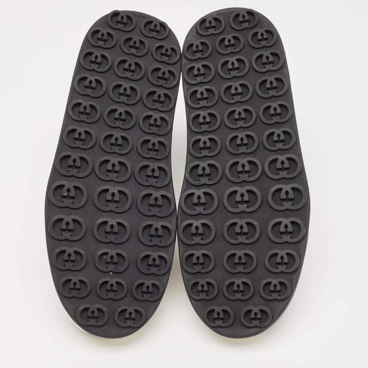 Pre Owned Gucci Black GG Canvas Tennis 1977 Treck Sneakers Size 42