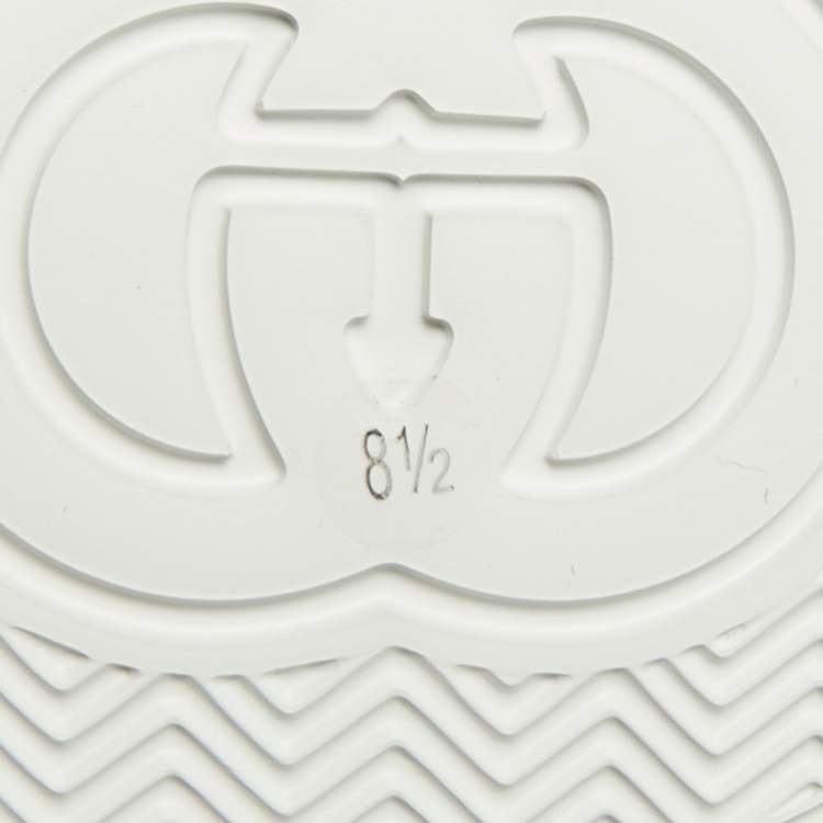 Pre Owned Gucci Chunky B Size 42.5 Multicolor Coated Canvas and Leather Low Top Sneakers