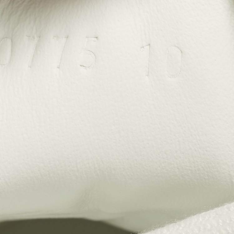 Pre Owned Gucci Ace Size 44 Blue/Black GG Supreme Canvas Low Top Sneakers