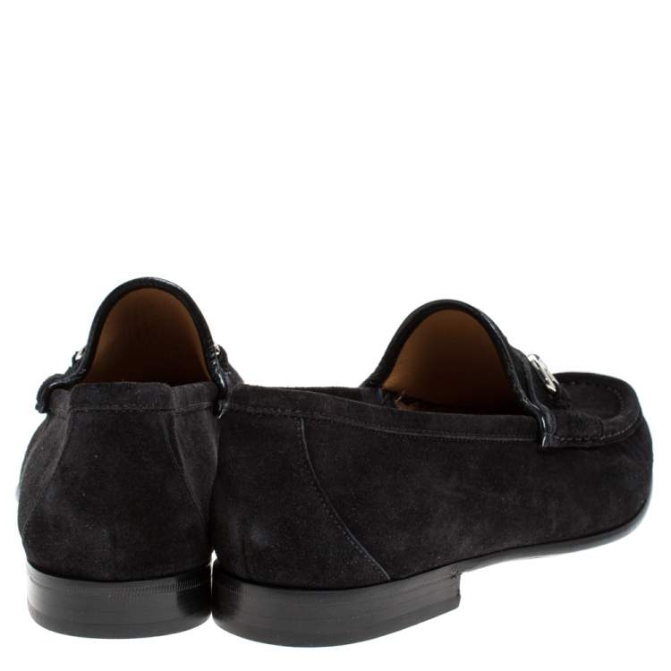 black suede gucci loafers
