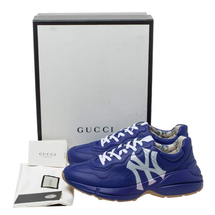 Gucci Rhyton 'NY Yankees' Sneakers - Blue Sneakers, Shoes