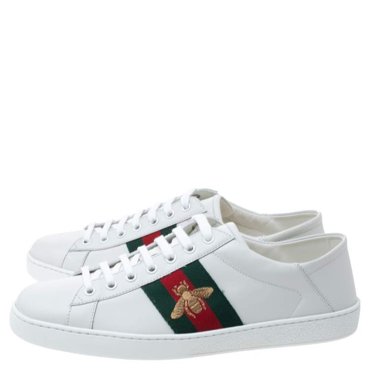 gucci white leather shoes