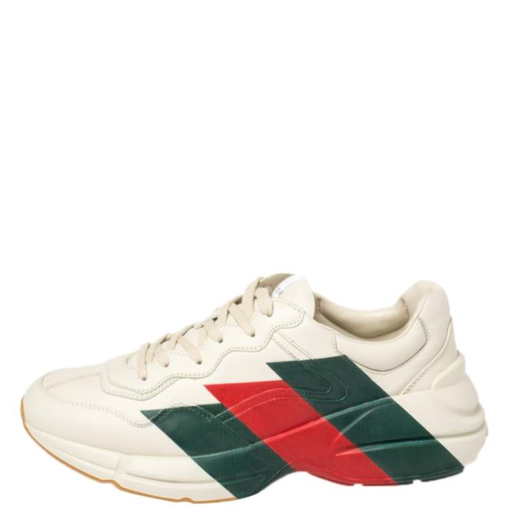 Gucci Men's Gucci Run Sneaker, Beige, Leather