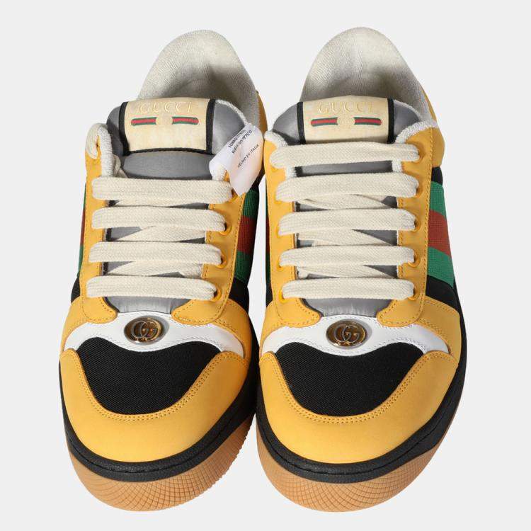 Gucci G74 Web Stripe Sneakers, $1,097 | farfetch.com | Lookastic