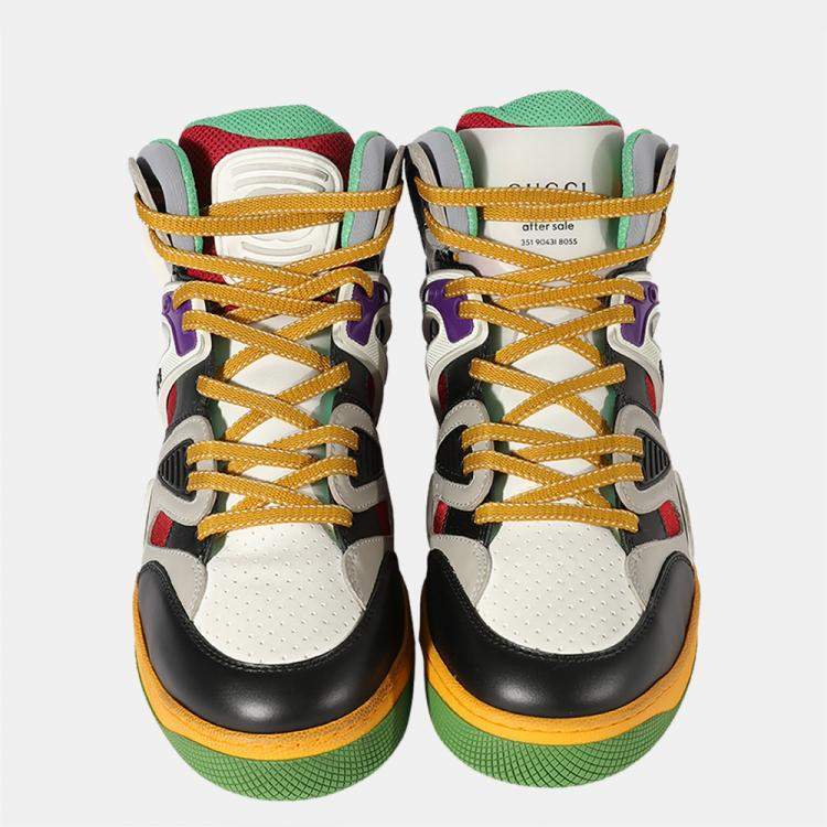 Pre Owned Gucci 'Black Demetra' Men's Basket Sneaker UK 7 EU 41