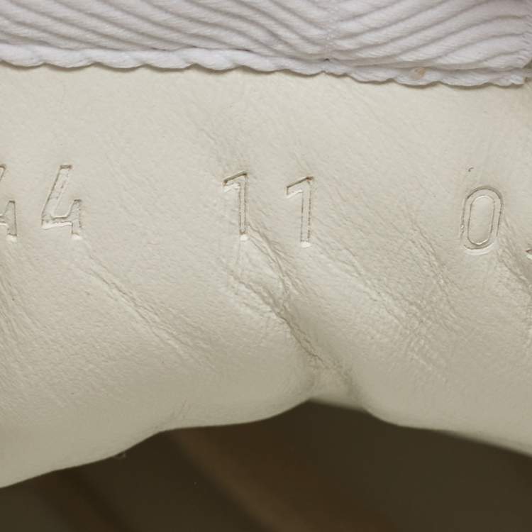 مملوكة مسبقًا Gucci Brown Jumbo GG Embossed Leather Low Top Sneakers Size 45 