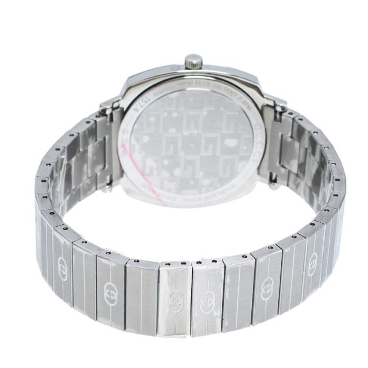 Pre Owned Gucci Silver Stainless Steel Disney x Gucci Grip YA157418 Women's Wristwatch 38 mm