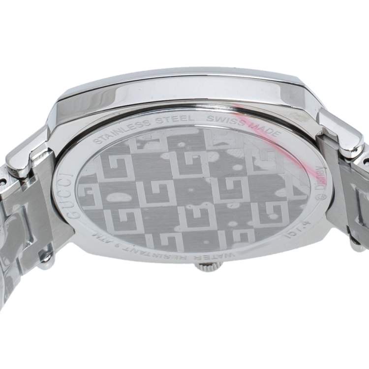 Pre Owned Gucci Silver Stainless Steel Disney x Gucci Grip YA157418 Women's Wristwatch 38 mm