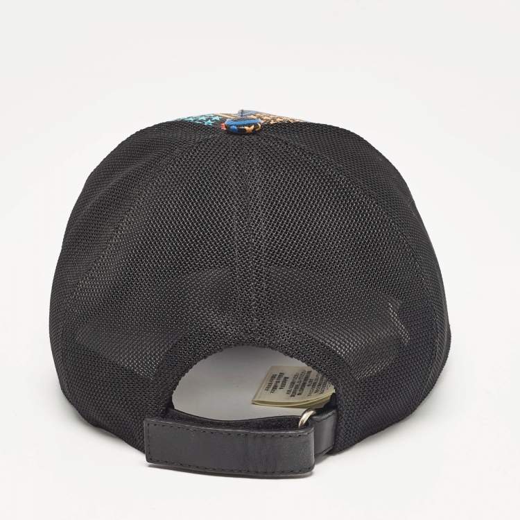 Pre Owned Gucci Multicolor Psychedelic GG Coated Canvas and Mesh Baseball Cap XL