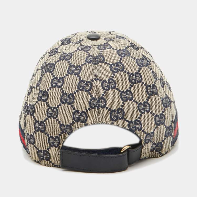 Pre Owned Gucci Brown GG Canvas Baseball Cap 