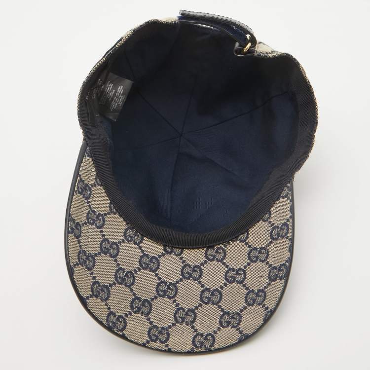 Pre Owned Gucci Brown GG Canvas Baseball Cap 