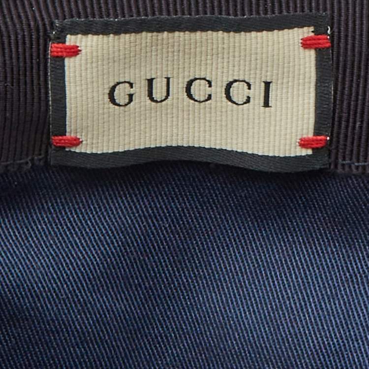 Pre Owned Gucci Blue Original GG Canvas Baseball Cap XXL