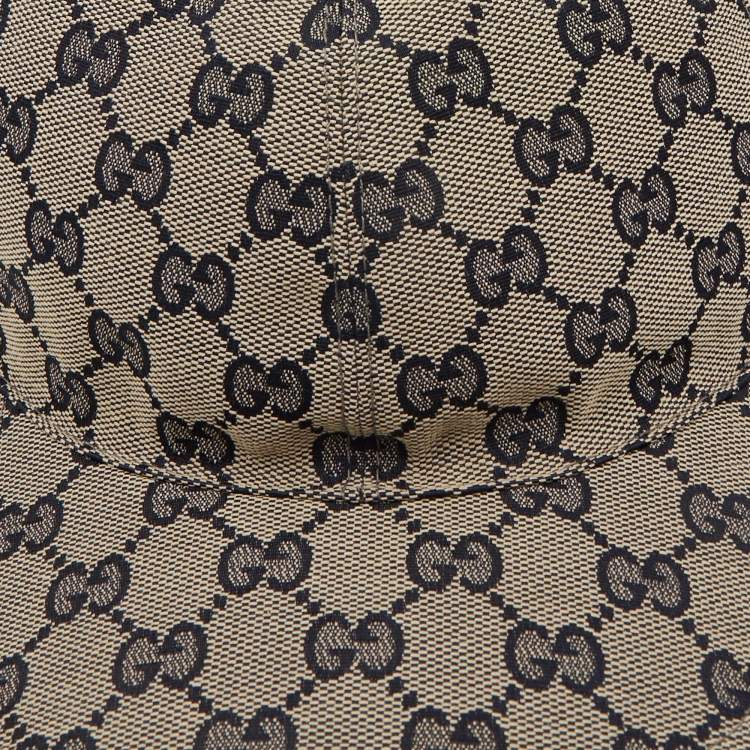Pre Owned Gucci Blue Original GG Canvas Baseball Cap XXL