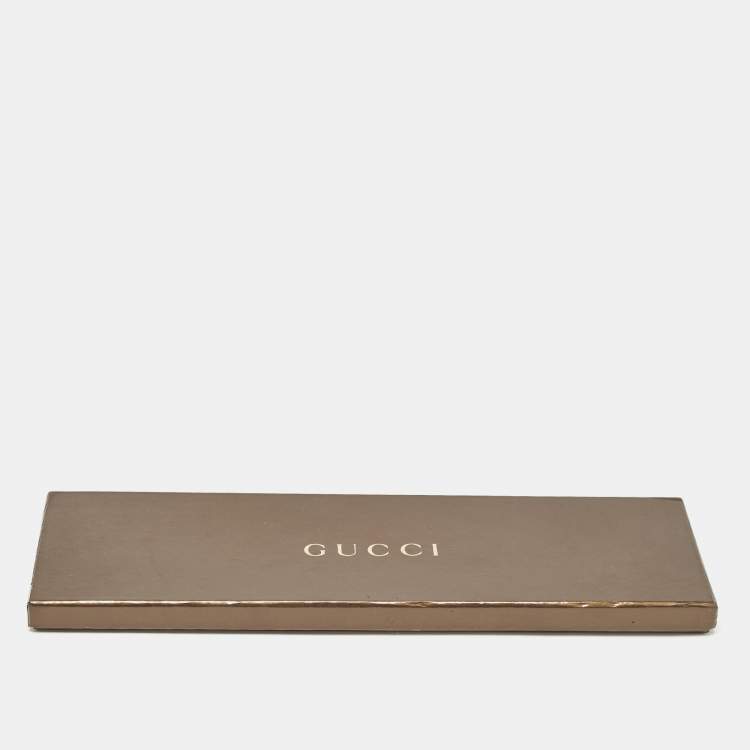 Pre Owned Gucci Blue Patterned Silk Standard Tie 