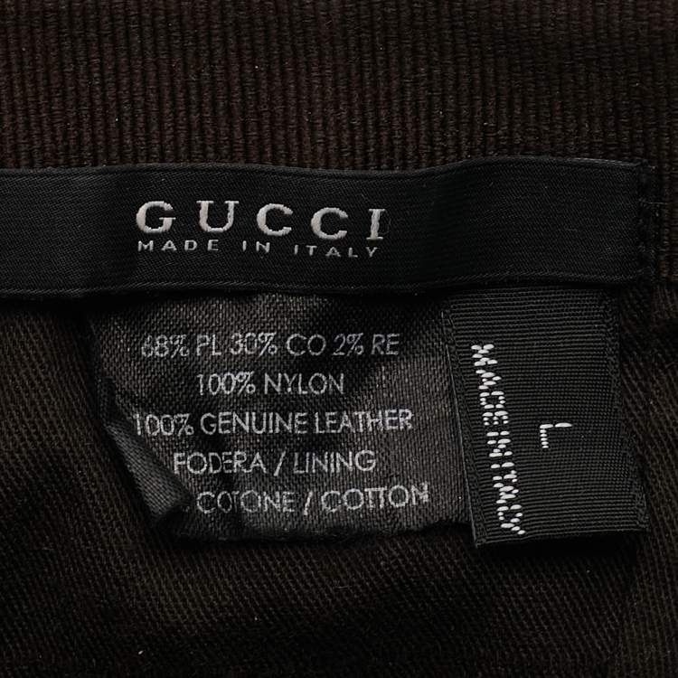 Pre Owned Gucci Beige GG Supreme Canvas Baseball Cap L