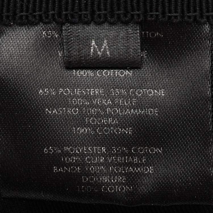Pre Owned Gucci Black GG Monogram Web Canvas Baseball Cap M