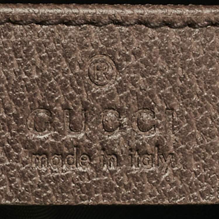 Pre Owned Gucci Beige/Brown GG Supreme Canvas and Leather Medium Savoy Toiletry Case