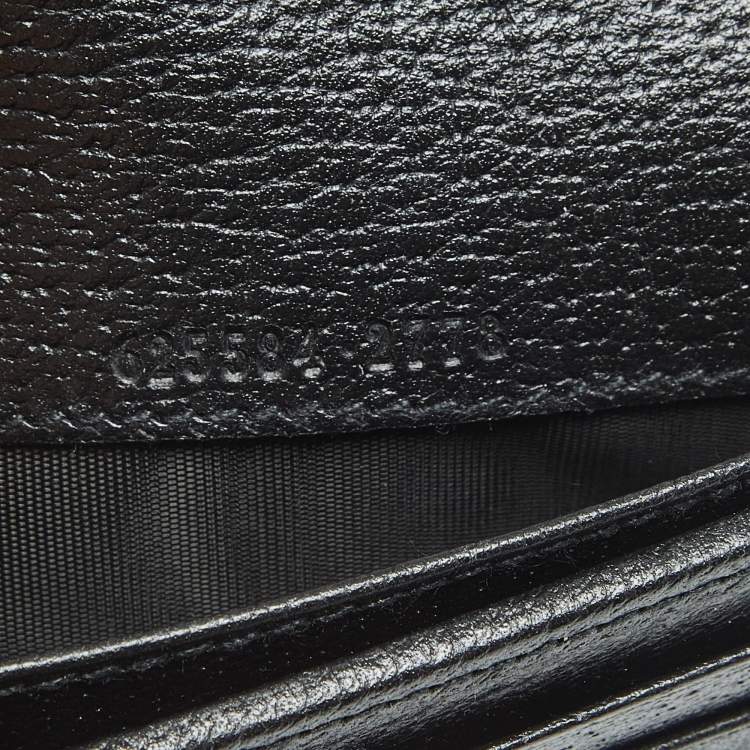 Pre Owned Gucci Black GG Nylon and Leather Off The Grid Passport Holder