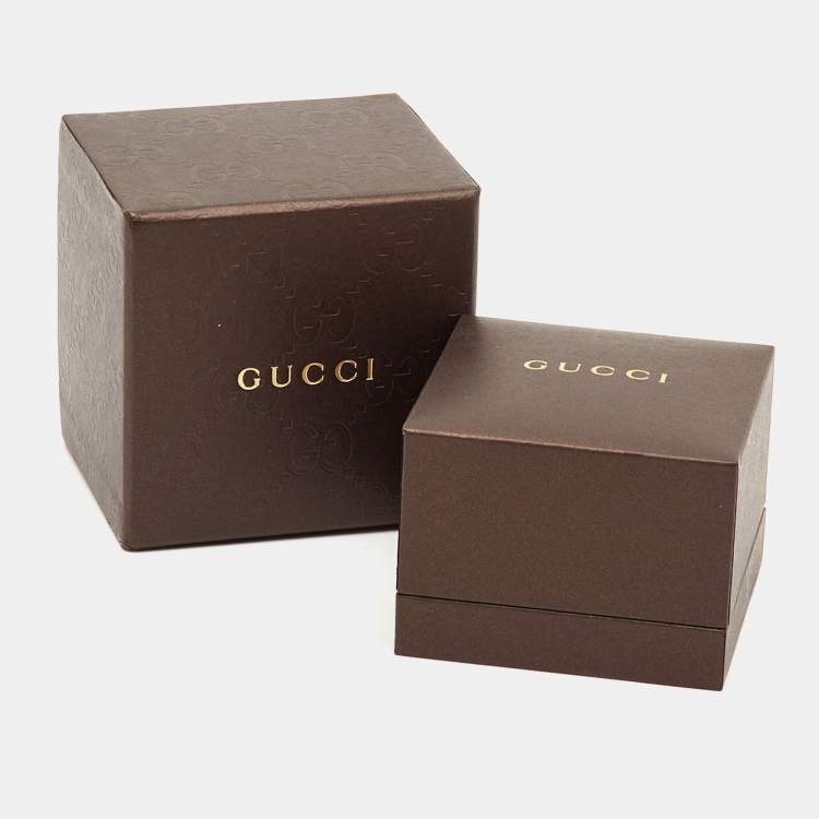 Pre Owned Gucci Boule Britt Black Beads Sterling Silver Bracelet 16