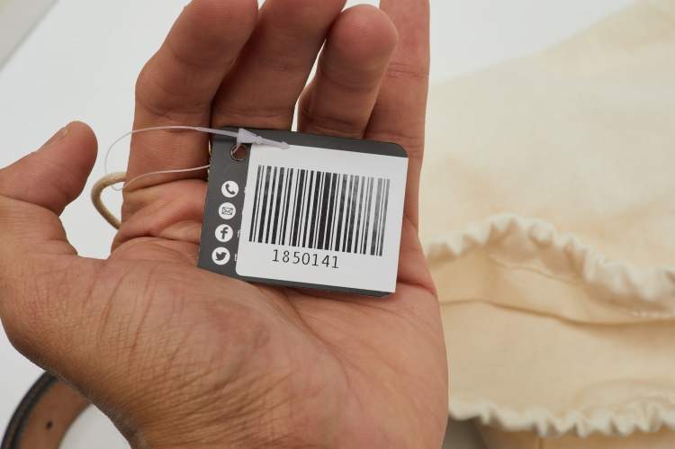 Pre Owned Gucci Black Leather and Web Interlocking G Buckle Belt 85CM