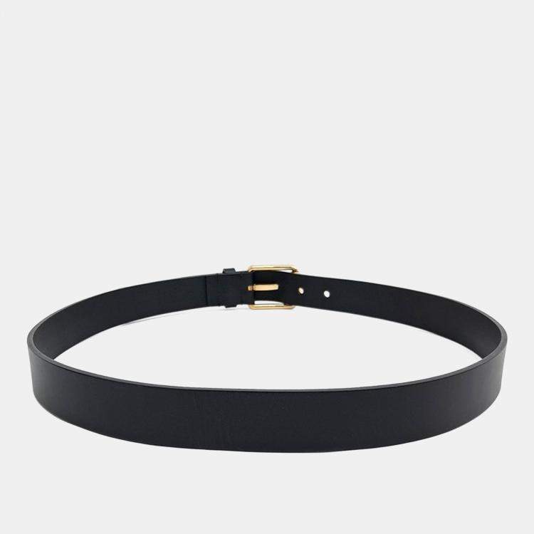 مملوكة مسبقًا Gucci Black Leather Belt