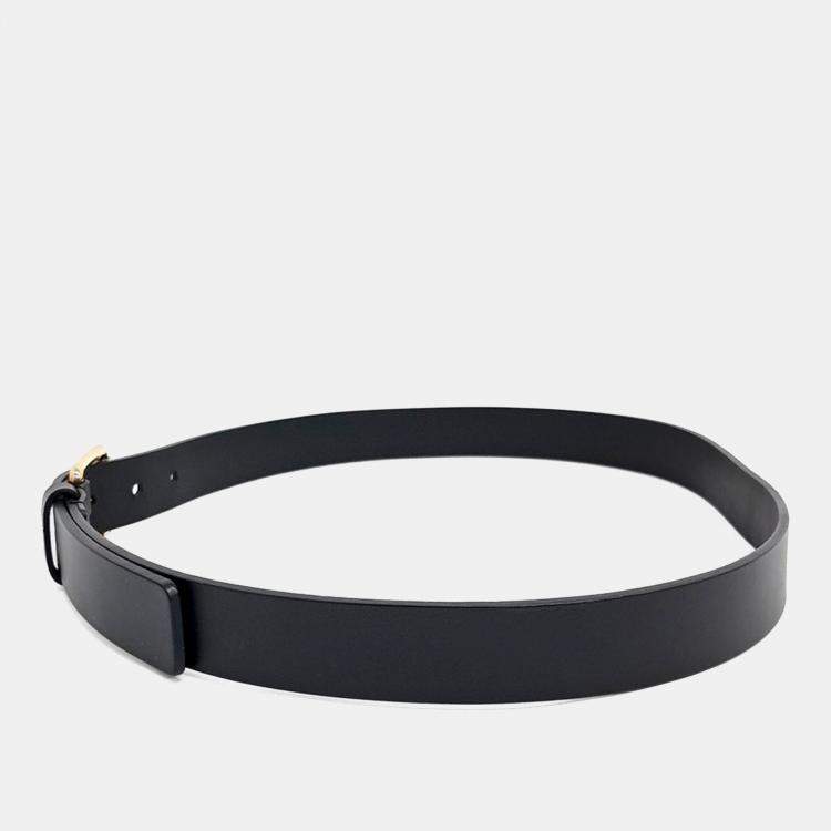 مملوكة مسبقًا Gucci Black Leather Belt