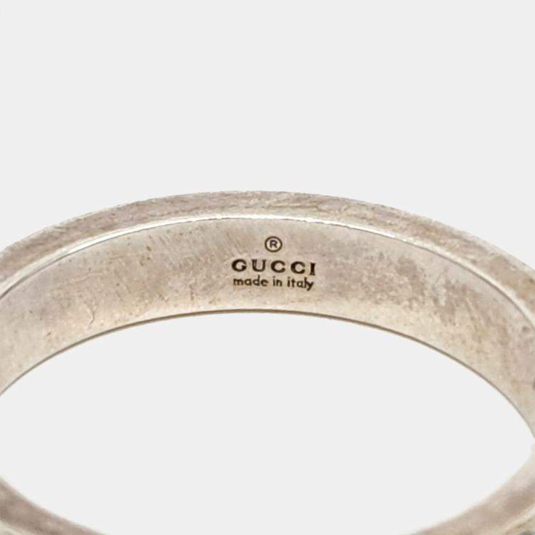 Pre Owned Gucci Silver Ghost Ring