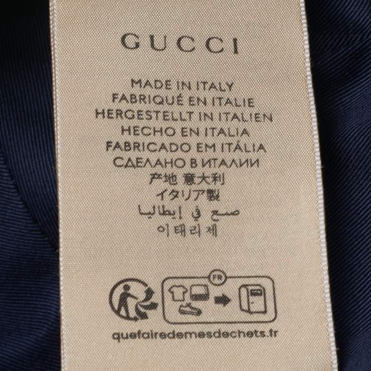 Pre Owned Gucci Beige/Blue Original GG Canvas Web Detail Baseball Cap XL
