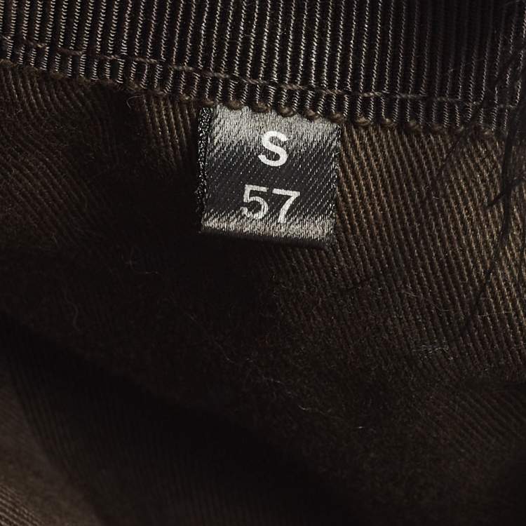 Pre Owned Gucci Beige Original GG Canvas Web Detail Baseball Cap S