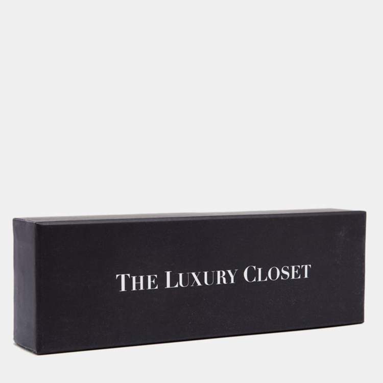 Pre Owned Gucci Red Stripe Bee Motif Silk and Cotton Tie