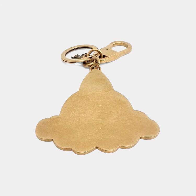 Pre Owned Gucci Gg Supreme Locket Keychain