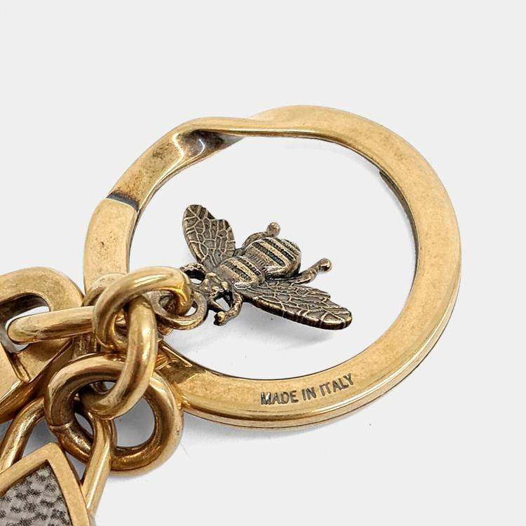 Pre Owned Gucci Gg Supreme Locket Keychain