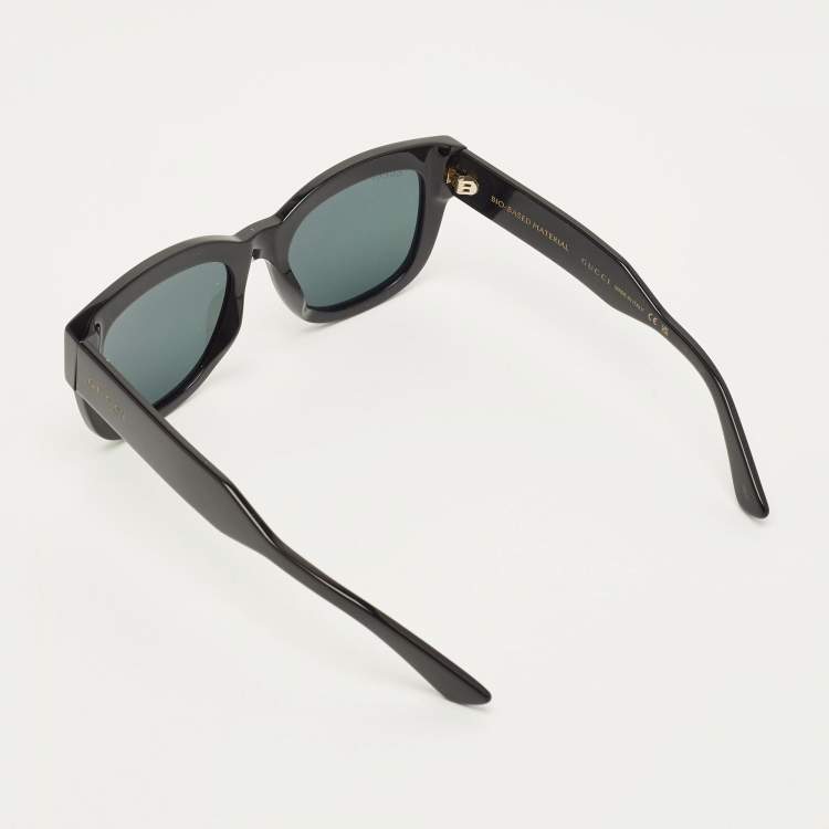Pre Owned Gucci Black GG1110S Square Sunglasses
