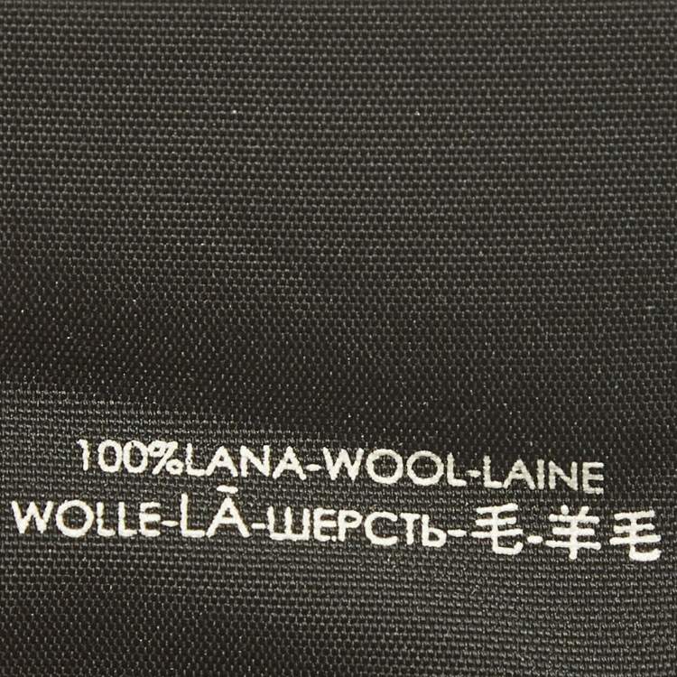 Pre Owned Gucci Navy Blue Wool Bee and Star Muffler 