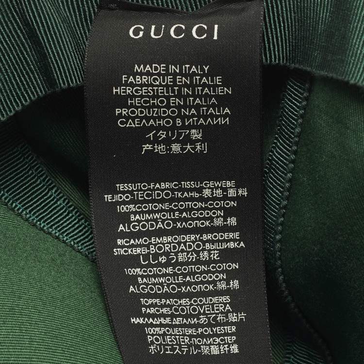 Pre Owned Gucci X MLB Navy Blue LA Embroidered Velvet Baseball Cap 57-61 cm