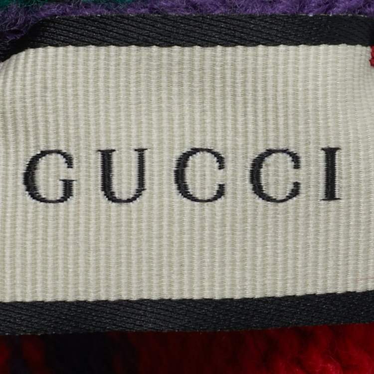 Pre Owned Gucci x NY Yankees Green Embroidered Wool Beanie S