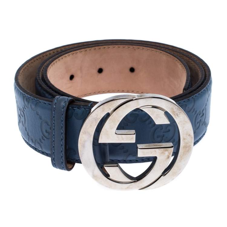 gucci belt men blue