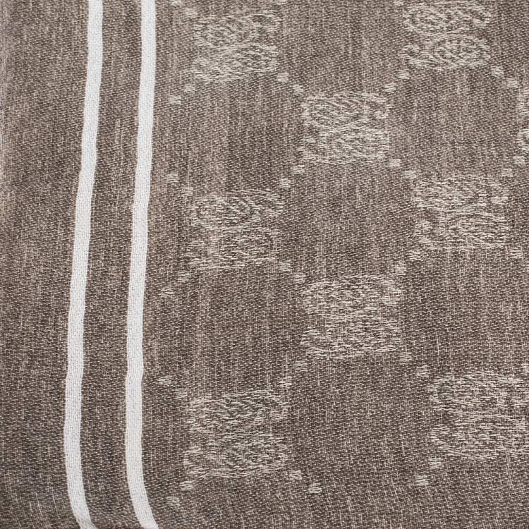 Pre Owned Gucci Brown GG Guccissima Monogram Cotton Scarf 