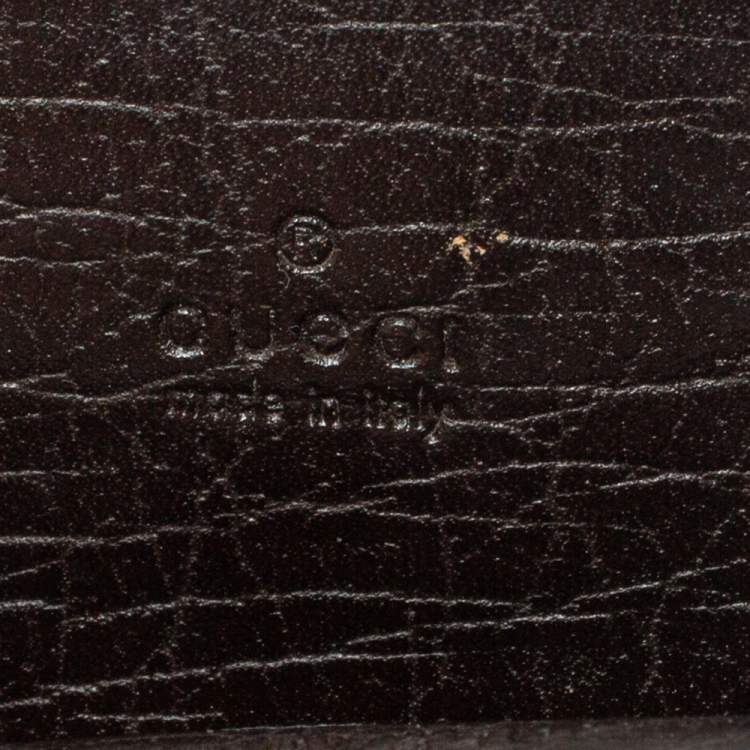 Pre Owned Gucci Beige GG Supreme Canvas Shelly Strap Phone Case