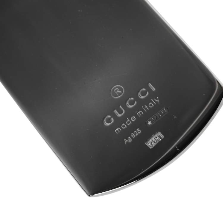 Pre Owned Gucci Interlocking G Sterling Silver Money Clip