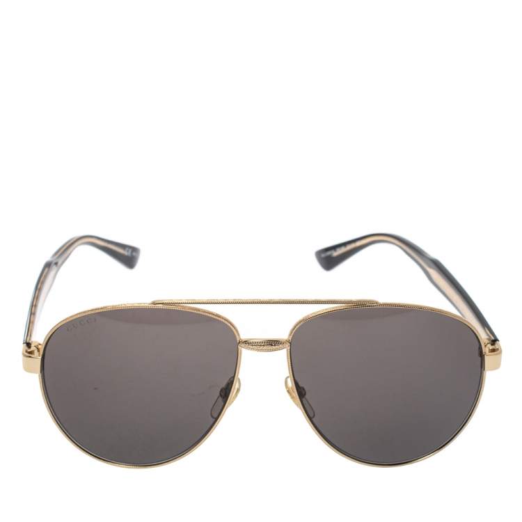 Gucci Gold / Brown GG2283/S Oversized Aviator Sunglasses Gucci | TLC