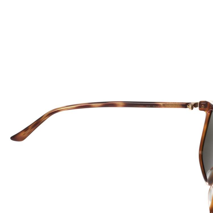 Pre Owned Gucci Black/Brown Tortoise GG0017S Wayfarer Sunglasses