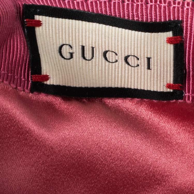 Pre Owned Gucci Green Velvet GG Baseball Cap M