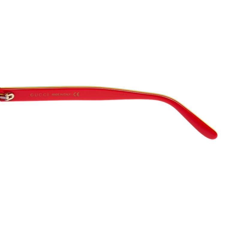 Pre Owned Gucci Multicolor/ Blue GG0270S Pilot Sunglasses